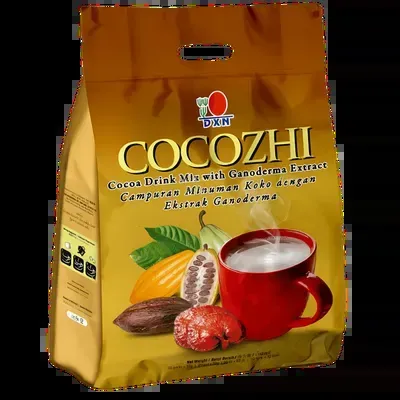 Niños disfrutando de una taza de Cocozhi de DXN, la bebida de chocolate saludable que apoya la nutrición y el desarrollo familiar.